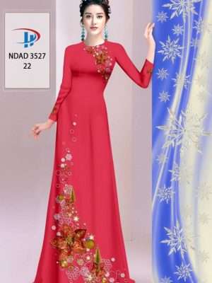 Vải Áo Dài Hoa In 3D AD NDAD3527 30